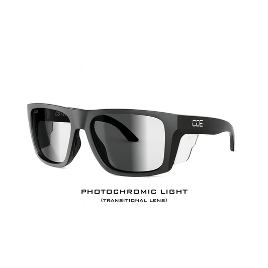 Outrigger Z87+ Matte Black Photochromic - eyewear-J.L. Matthews Co., Inc.
