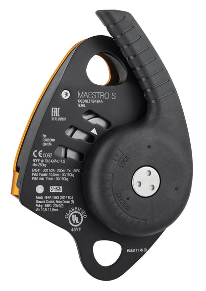 Petzl Maestro S Descender w/Integrated Progress Rope Pulley - D024AA00 - J.L. Matthews Co., Inc.