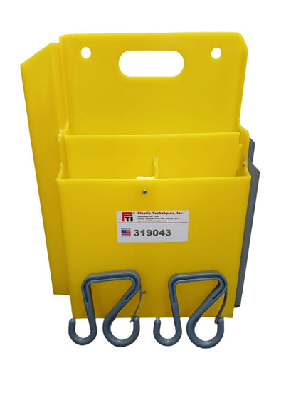  Plastic Technique Tool Holder with 4 Dividers & Hot Stick pocket - 319043