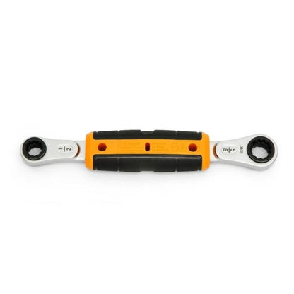 PRE-ORDER - Gearwrench 1/2" x 5/8" Lineman 2-in-1 Insulated Ratcheting Box Wrench - GWULRW1258 - Wrenches-J.L. Matthews Co., Inc.