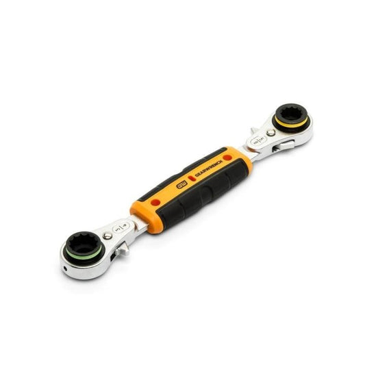 PRE-ORDER - Gearwrench Lineman 4-in-1 Insulated Ratcheting Box Wrench - GWULRW41 - Wrenches-J.L. Matthews Co., Inc.