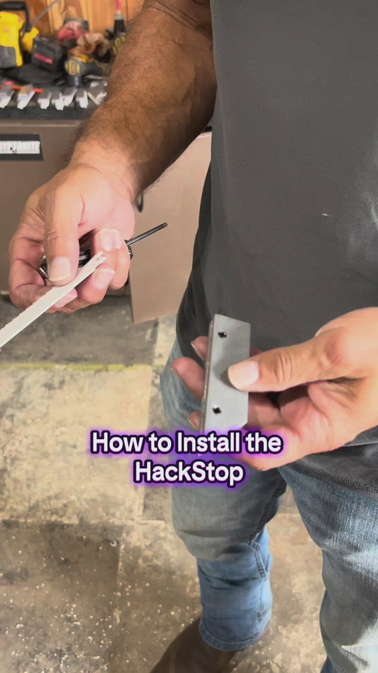 Hack Stop Reciprocating Saw Blade Mounted Depth Stop - HS001 - HS002