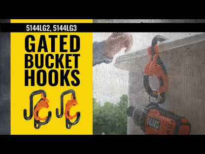 Klein 3" Gated Bucket Hook Lineman Hanging Tool - 5144LG3