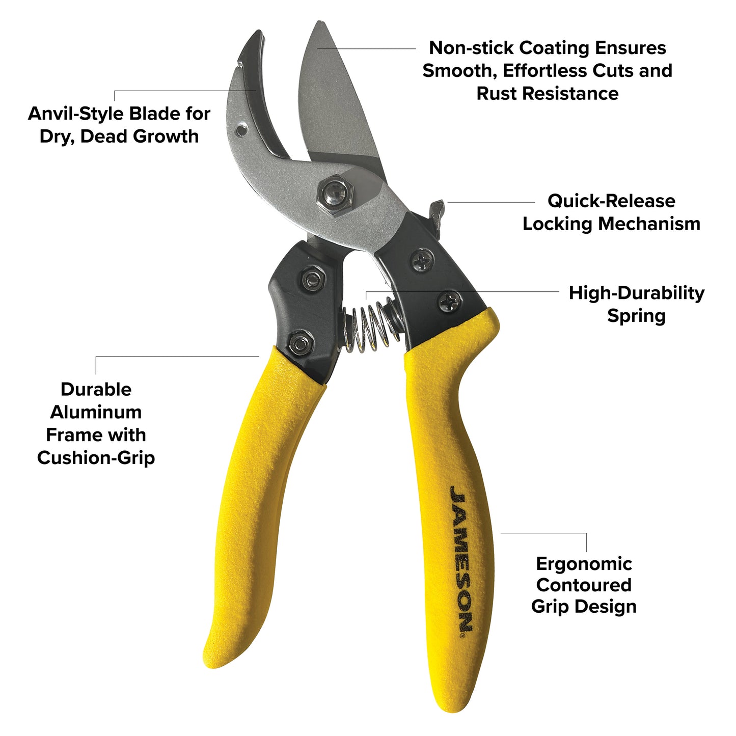 Jameson Anvil Pruning Shears - PS-AN100