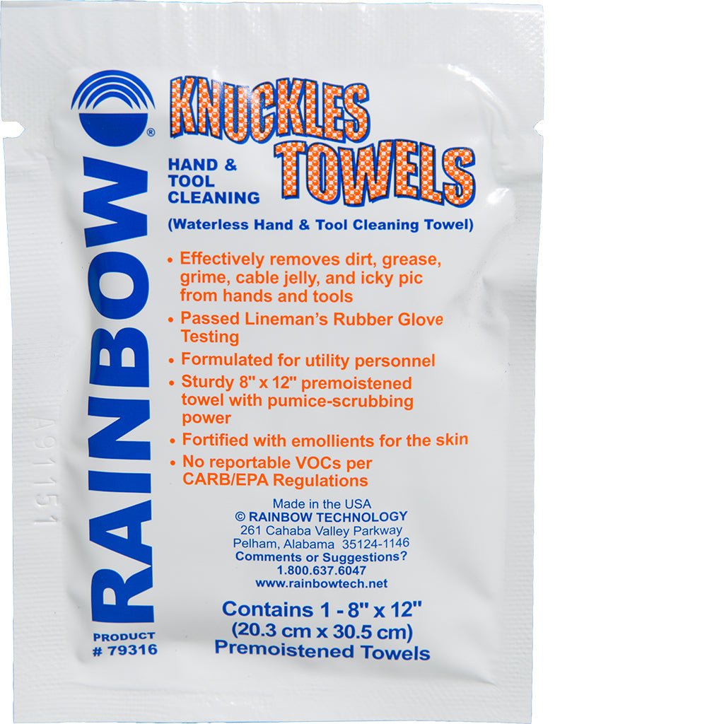 Rainbow Technology Knuckles Hand & Tool Cleaning Towels