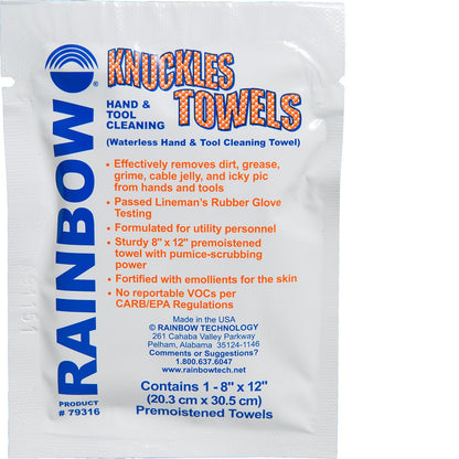 Rainbow Technology Knuckles Hand & Tool Cleaning Towels