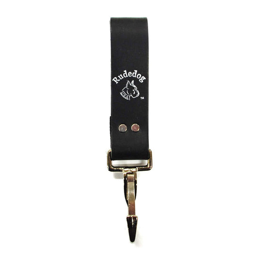RudeDog USA Ironworker Snap Loop Leather Carabiner Clip-3007