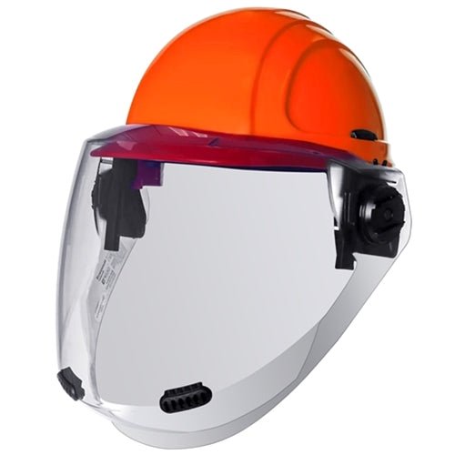 Salisbury ARC Flash 12 Cal Faceshield W/ Full Brim Hard Hat - AS1200HAT - FB - PP - J.L. Matthews Co., Inc.