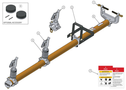 Slingco 6' Extension Arm W/2 Wire Holders & Insulators - ITP10474