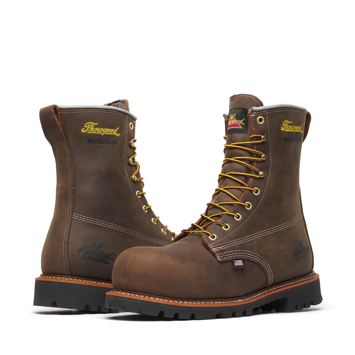 Thorogood American Legacy Series — Waterproof — 8” Crazyhorse Nano Toe - 804-4248 - Footwear-J.L. Matthews Co., Inc.