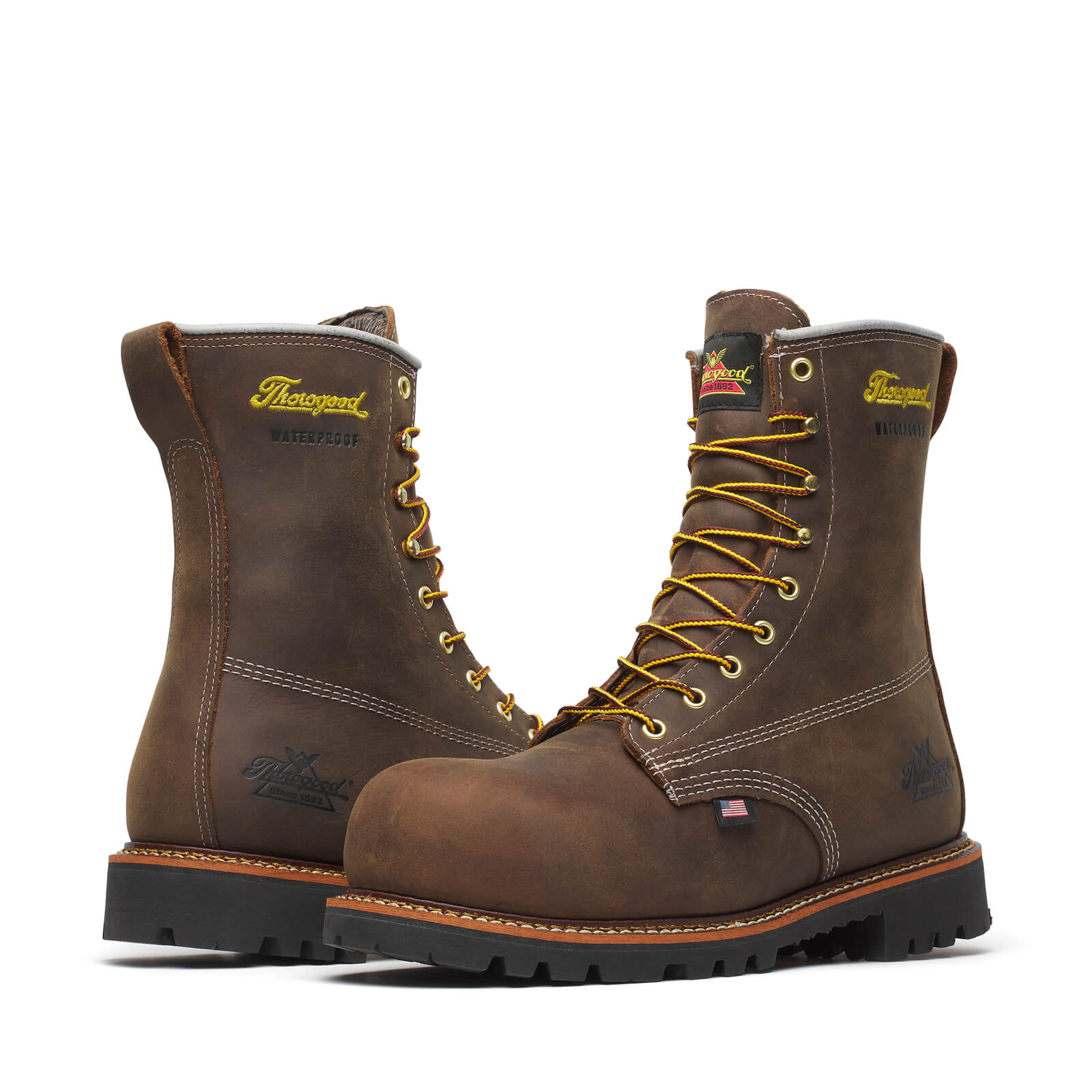 Thorogood American Legacy Series — Waterproof — 8” Crazyhorse Nano Toe - 804-4248 - Footwear-J.L. Matthews Co., Inc.
