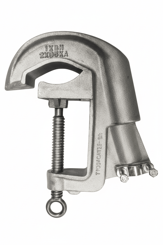 Travis Pattern 3-1/2" Aluminum Serrated C Clamp TP35ACBT15-SR