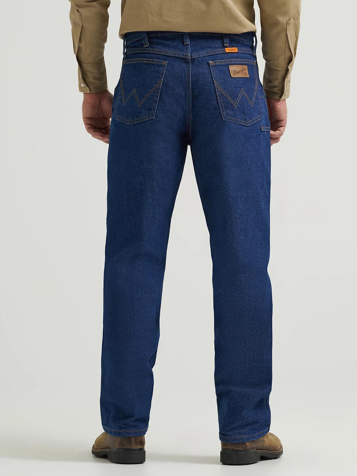 Wrangler Men's Relaxed Fit Jeans Fr Denim Pants - Back side