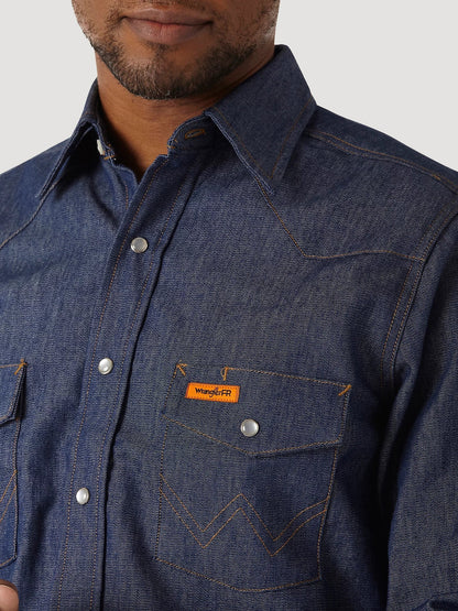 Wrangler Shirt Flame Resistant Denim Work Shirt - FR12127 - J.L. Matthews Co., Inc.