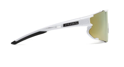 Wye Delta Z87+White Gold Mirror Polarized Goggles