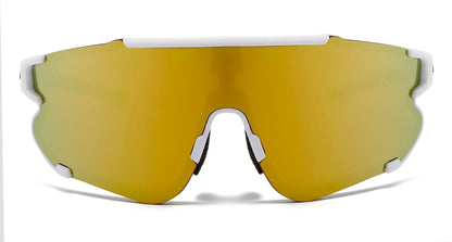Wye Delta White Gold Mirror Polarized Safety Goggles