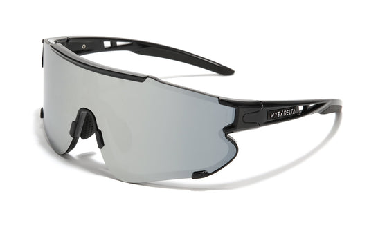 Wye Delta Safety Sunglass Z87+ HiViz Black Mirror Polarized Shades 