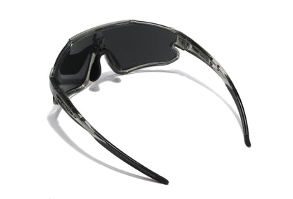 Wye Delta Transparent Grey Mirror Polarized Sunglasses 