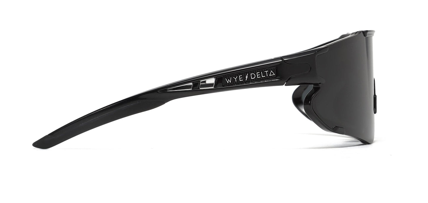 Wye Delta HiViz All Black Polarized Sunglasses w/WYE DELTA sticker