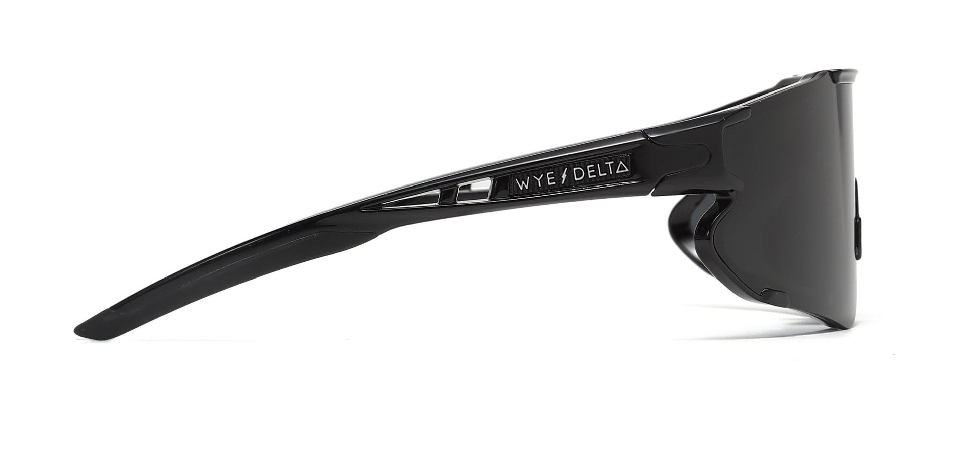 Wye Delta HiViz All Black Polarized Sunglasses w/WYE DELTA sticker
