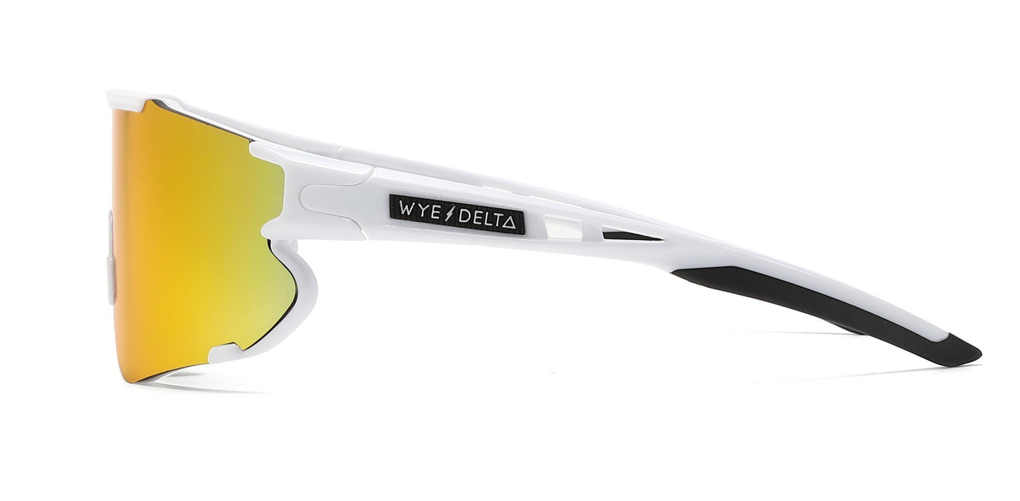 Wye Delta White Red Revo Safety Sunglasses