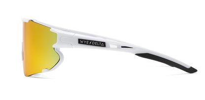 Wye Delta White Red Revo Safety Sunglasses