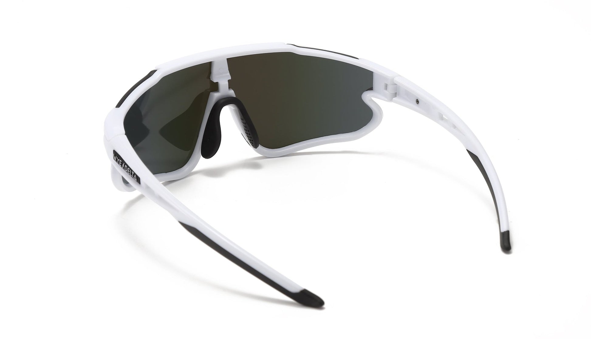 Wye Delta Z87+ HiViz White Deep Blue Mirror Safety Sunglasses - J.L. Matthews Co., Inc.