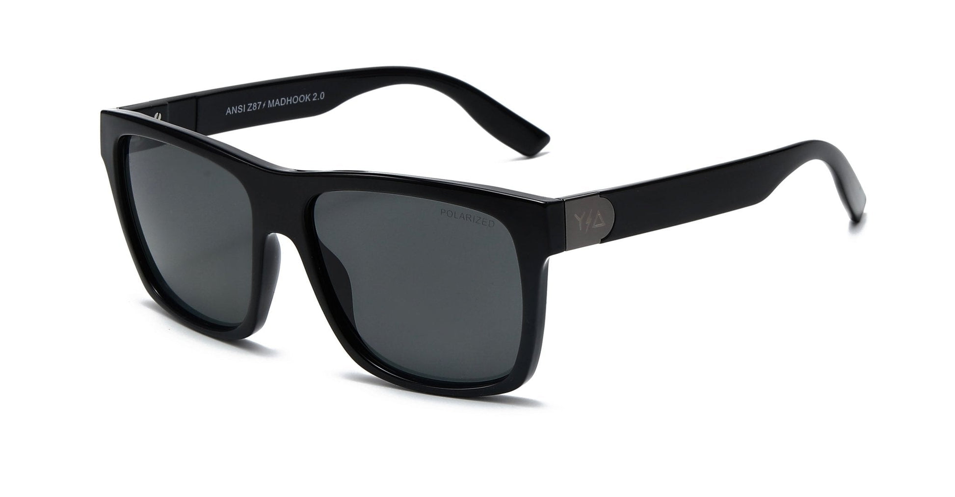 Wye Delta Z87 Madhook Eyeglass 2.0 LR: Matte Black Polarized Glasses - J.L. Matthews Co., Inc.