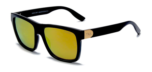Wye Delta Z87 Madhook Eyeglasses 2.0 LR: Gold Polarized Goggles