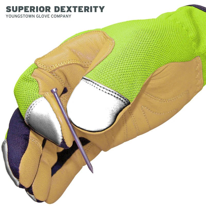 Youngstown Kevlar Lined Safety Lime Gloves 
