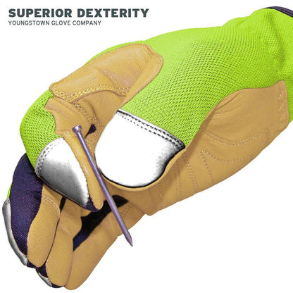 Youngstown Kevlar Lined Safety Lime Gloves 