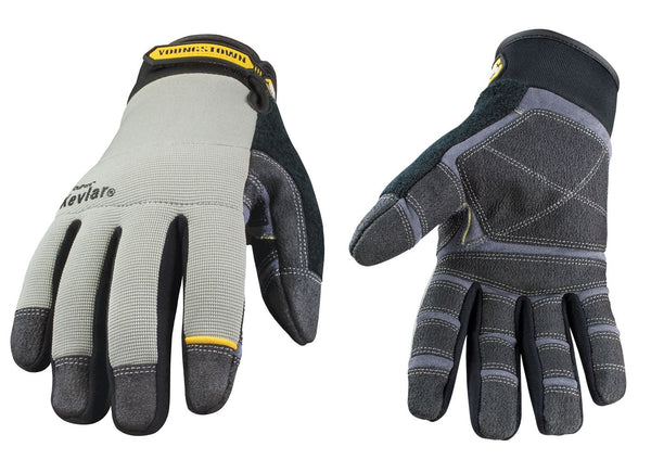 Youngstown Glove Cut Resistant General Utility Synthetic Work Gloves For  Men - Kevlar Lined - Gray