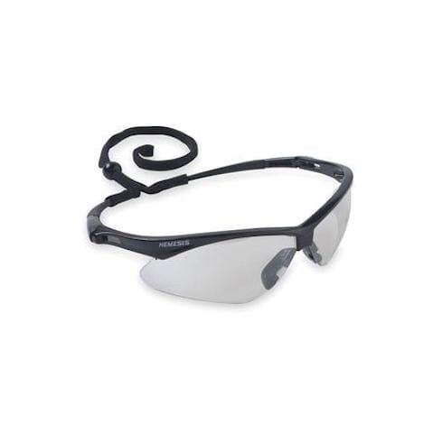 Nemesis Clear Lens Safety Glasses, Black Frame - 3000357