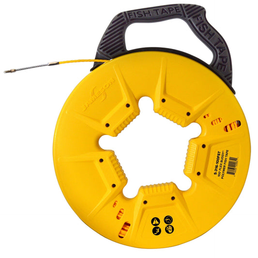 Jameson 200′ FLEX BUDDY™ Polymer Fish Tape with Flexible Steel Leader Tip- 5-316-200FST Material Handling Jameson Tools 