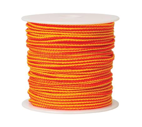 Weaver Target Line 1/8" X 200', Yellow & Orange Braided Throw Line - 08-98030 Ropes Weaver 