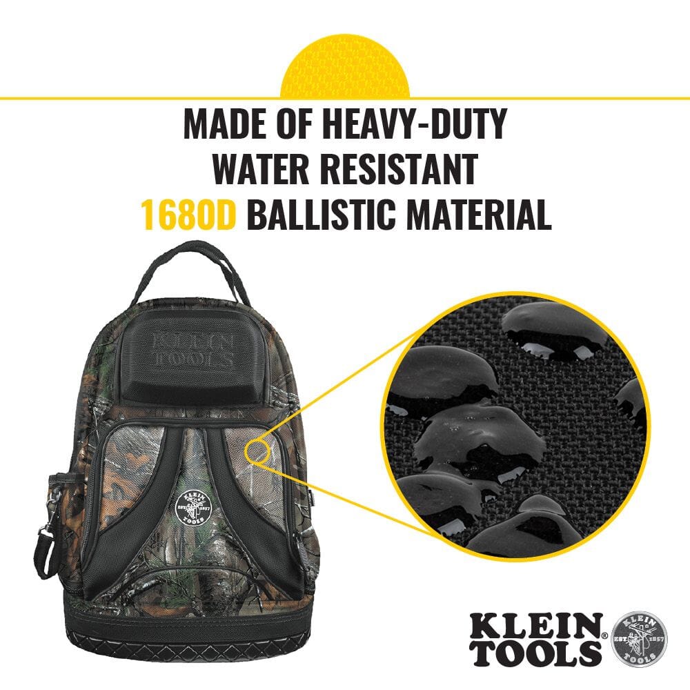 Klein Tradesman Pro Organizer Camo Back Pack - 55421BP14CAMO Bags Klein Tools 
