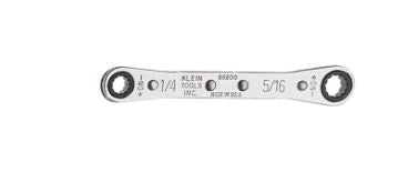 Klein Tools Lineman Wrench Ratcheting Box Wrench 1/4-Inch x 5/16-Inch