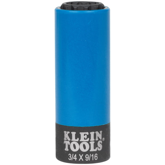 Klein Coated Impact Socket, 12-Point, 3/4 and 9/16-Inch - 66030