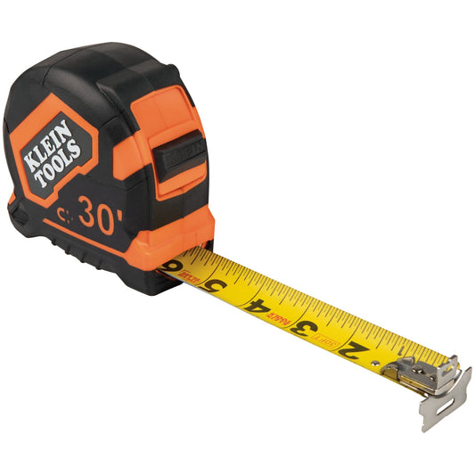 Klein Tape Measure Tape 30-Ft Magnetic Double Hook Tape- 9230