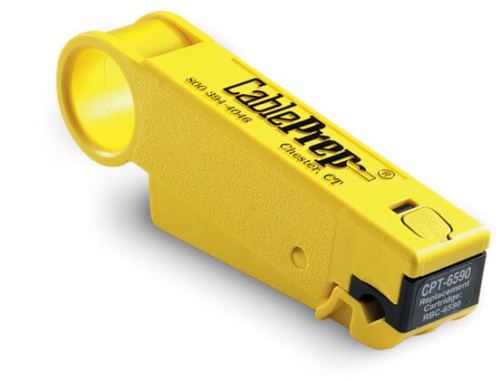 Cableprep- Drop Cable Strip Tool , Yellow -CPT-6590, Cableprep - J.L. Matthews Co., Inc.