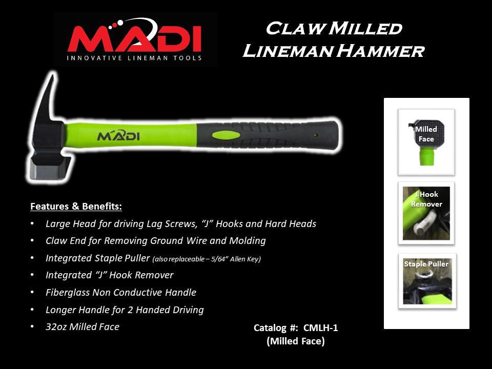 MADI Large Head Lineman Hammer-3