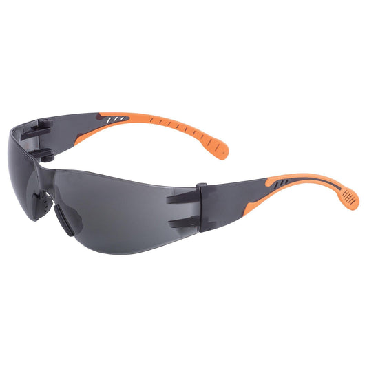 ERB I-Fit Flex Gray and Orange Temples Gray Lens 16270 Eye Protection Radians 