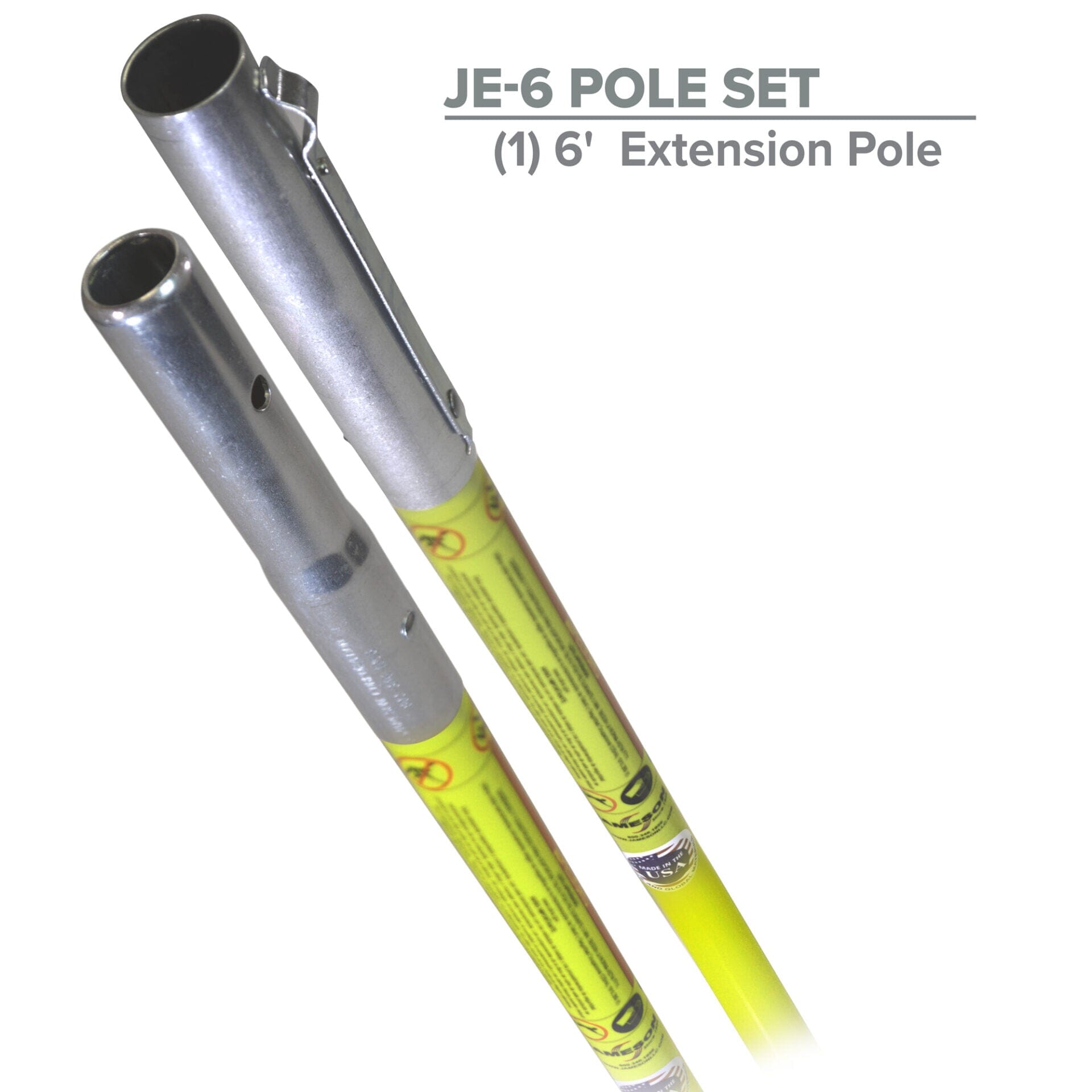 Jameson Foam Core Extension Pole 6' Fiberglass Poles - JE-6