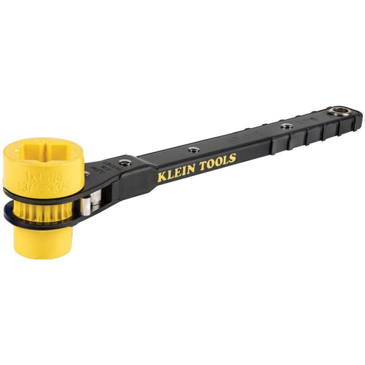 Klein Lineman's Wrench 4 in 1 Ratcheting Wrench Ratchet Tool - KT151T 