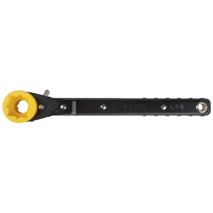 Klein Lineman's Wrench Ratcheting Wrench Ratchet Tool -  4 in 1  features