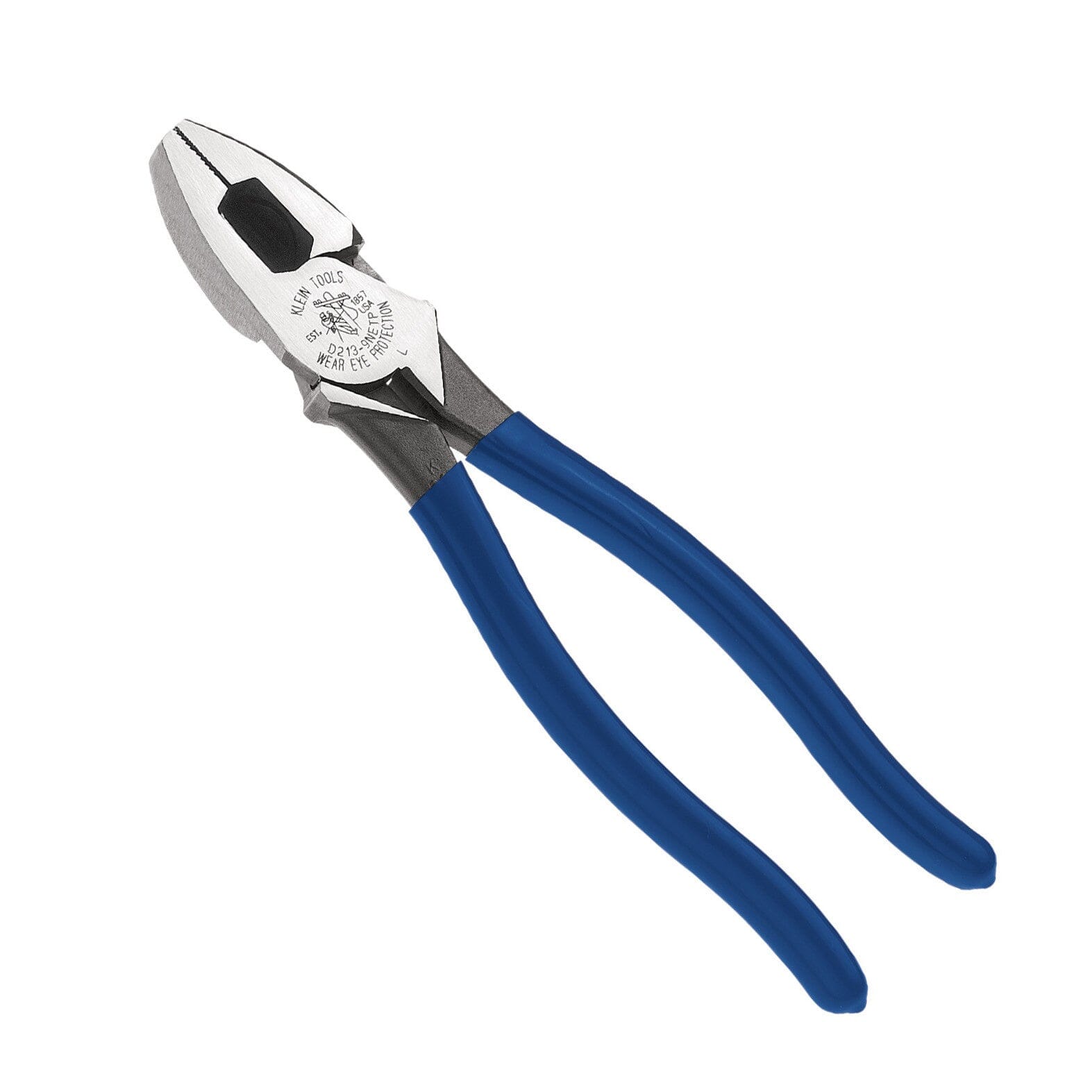 Klein 9'' High-Leverage Side-Cutting Pliers - Fish Tape Pulling - D213-9NETP Pliers Klein Tools 