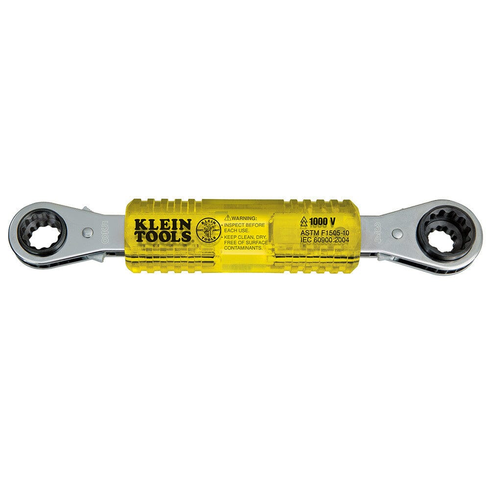Klein Lineman's Insulating 4-in-1 Box Wrench - KT223X4-INS Wrenches Klein Tools 