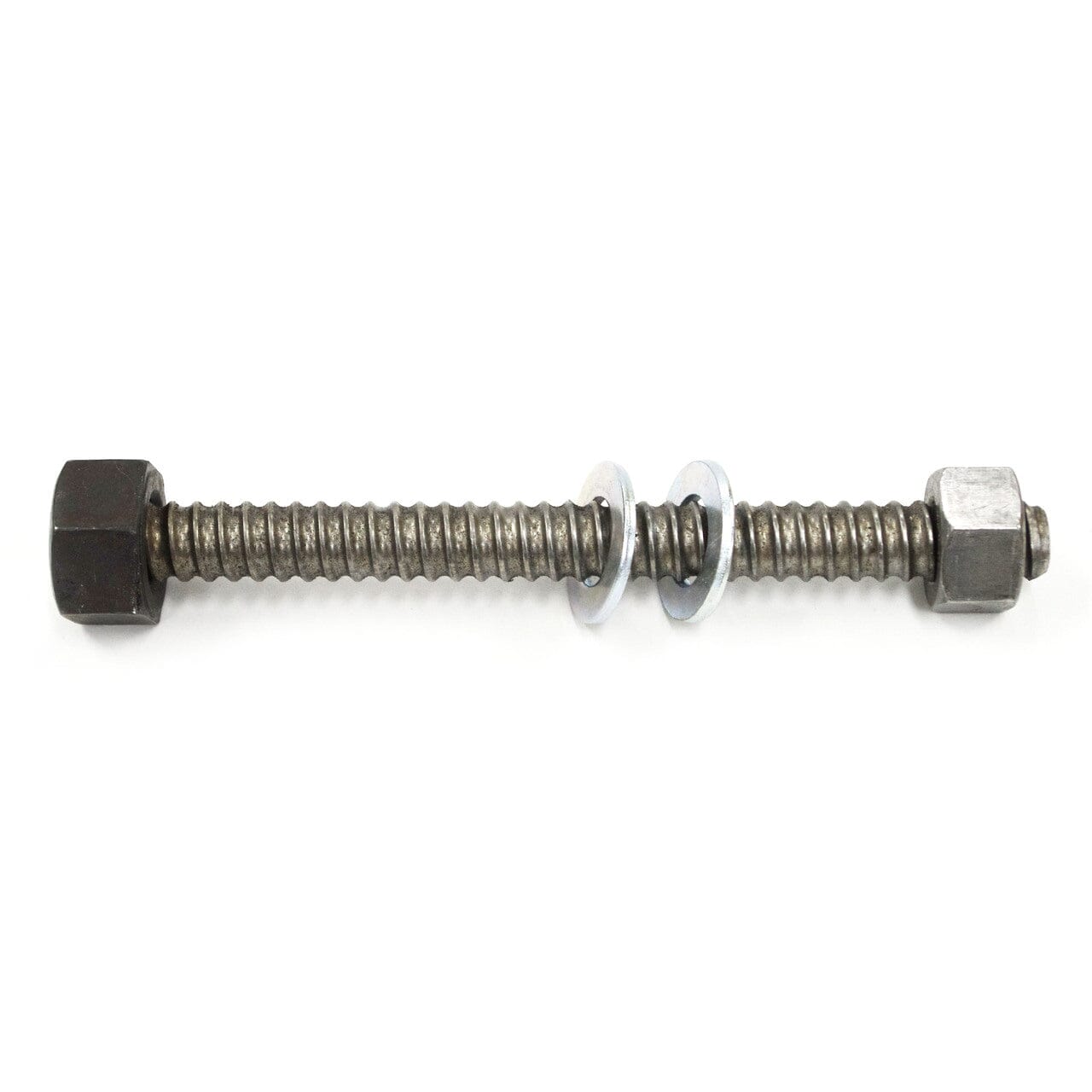 thread bolt with a 1 7/16" Nut welded on one end and a 1 1/4" loose nut on the other