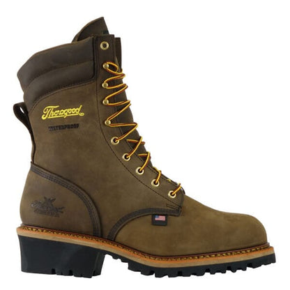 Thorogood USA Work Boots 9" Safety Toe Waterproof Studhorse Boots - 804-3555 Footwear Thorogood / Weinbrenner 