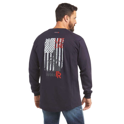 Ariat Men’s FR Air Life On The Line T-Shirt - 10035555 - J.L. Matthews Co., Inc.